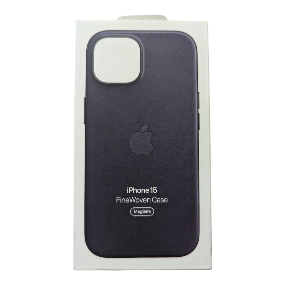 B4. Apple FineWoven Case with MagSafe for iPhone‎ 15 - Black